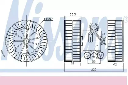 87212 NISSENS Вентилятор салона