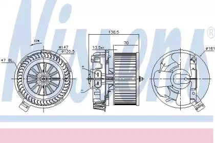87214 NISSENS Вентилятор салона