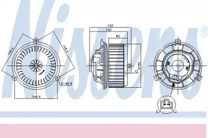 87249 NISSENS Вентилятор салона