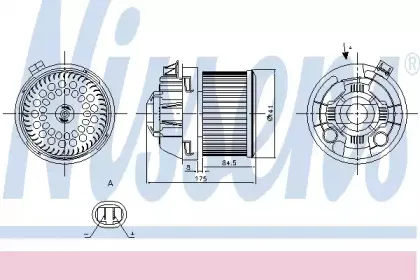 87257 NISSENS Вентилятор салона