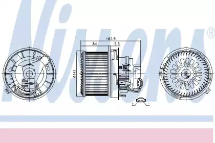 87261 NISSENS Вентилятор салона