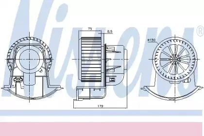 87272 NISSENS Вентилятор салона