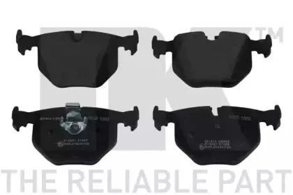 221518 NK Комплект тормозных колодок, дисковый тормоз