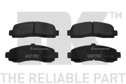 222239 NK Комплект тормозных колодок, дисковый тормоз