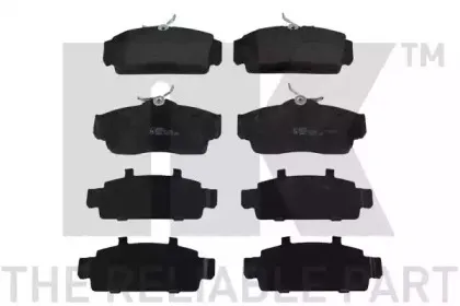 222254 NK Комплект тормозных колодок, дисковый тормоз