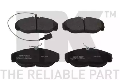 222370 NK Комплект тормозных колодок, дисковый тормоз