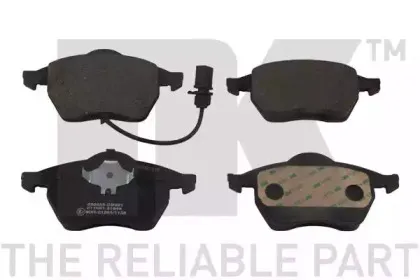 222555 NK Комплект тормозных колодок, дисковый тормоз