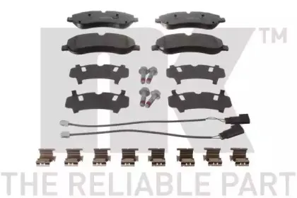 222576 NK Комплект тормозных колодок, дисковый тормоз