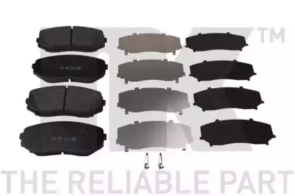 223256 NK Комплект тормозных колодок, дисковый тормоз