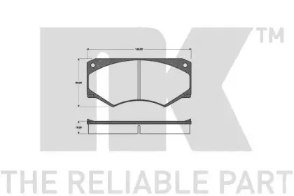 223305 NK Комплект тормозных колодок, дисковый тормоз