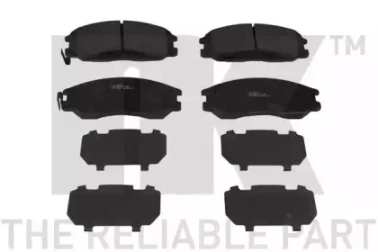 223414 NK Комплект тормозных колодок, дисковый тормоз