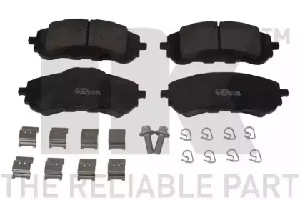 223754 NK Комплект тормозных колодок, дисковый тормоз