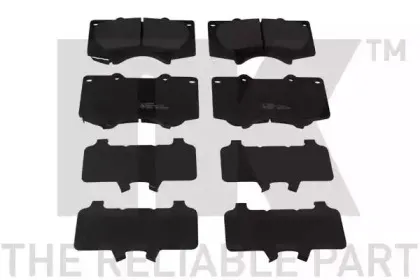 224569 NK Комплект тормозных колодок, дисковый тормоз