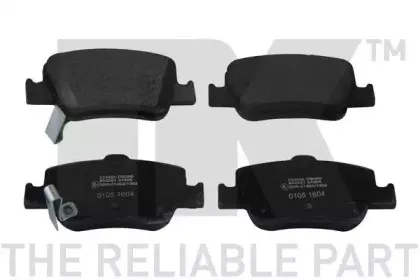 224586 NK Комплект тормозных колодок, дисковый тормоз