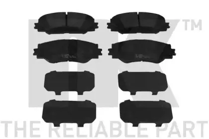 224595 NK Комплект тормозных колодок, дисковый тормоз