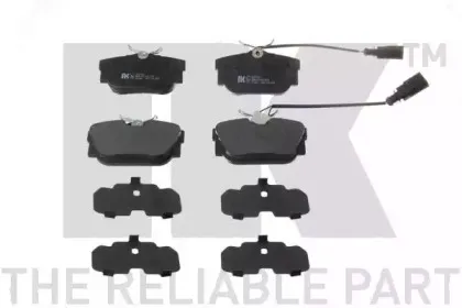 224753 NK Комплект тормозных колодок, дисковый тормоз