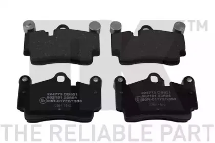 224773 NK Комплект тормозных колодок, дисковый тормоз