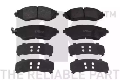 225002 NK Комплект тормозных колодок, дисковый тормоз