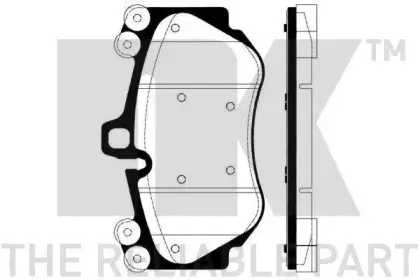 225610 NK Комплект тормозных колодок, дисковый тормоз