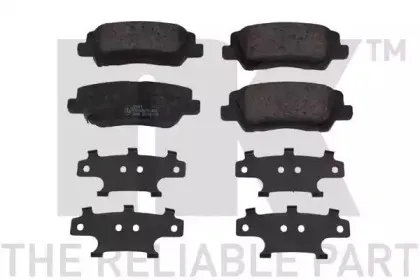 229219 NK Комплект тормозных колодок, дисковый тормоз