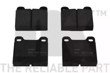 229906 NK Комплект тормозных колодок, дисковый тормоз