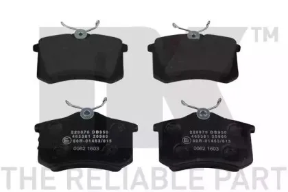 229970 NK Комплект тормозных колодок, дисковый тормоз