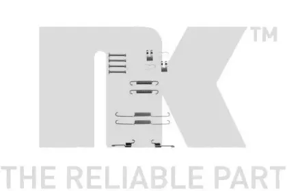 7923763 NK Комплектующие, тормозная колодка