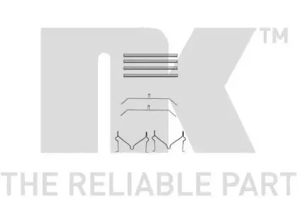 7945701 NK Комплектующие, колодки дискового тормоза