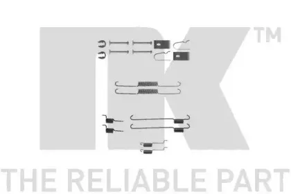 7951815 NK Комплектующие, тормозная колодка