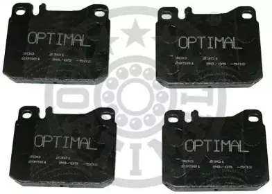 2301 OPTIMAL Комплект тормозных колодок, дисковый тормоз