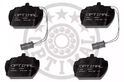 9334 OPTIMAL Комплект тормозных колодок, дисковый тормоз