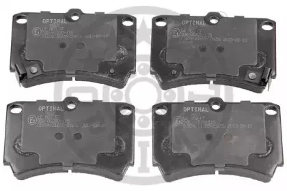 9661 OPTIMAL Комплект тормозных колодок, дисковый тормоз