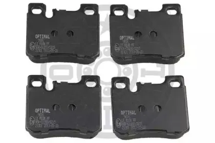 9876 OPTIMAL Комплект тормозных колодок, дисковый тормоз