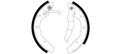 H8195 PAGID Комплект тормозных колодок