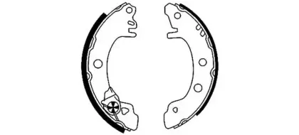 H8460 PAGID Комплект тормозных колодок