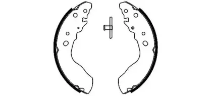 H9135 PAGID Комплект тормозных колодок