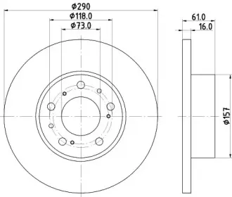 50903 PAGID Тормозной диск
