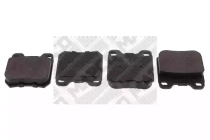 6356 MAPCO Комплект тормозных колодок, дисковый тормоз