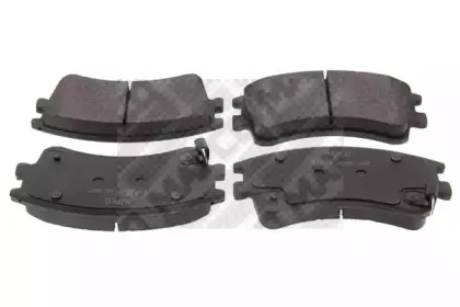 6702 MAPCO Комплект тормозных колодок, дисковый тормоз