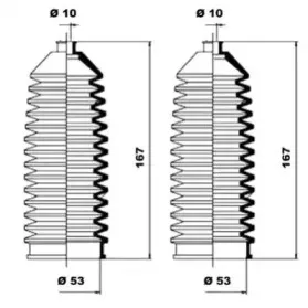 K150067 MOOG Комплект пылника, рулевое управление