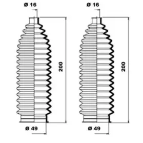 K150127 MOOG Комплект пылника, рулевое управление