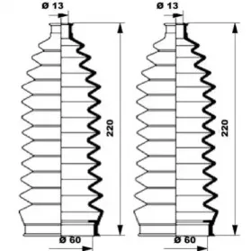 K150148 MOOG Комплект пылника, рулевое управление