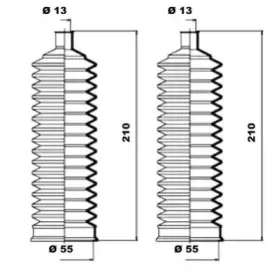 K150173 MOOG Комплект пылника, рулевое управление