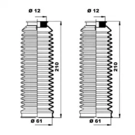 K150181 MOOG Комплект пылника, рулевое управление