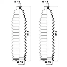K150228 MOOG Комплект пылника, рулевое управление