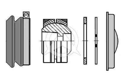50240 SIDEM ремонтный комплект, рычаг подвески