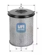 2728100 UFI Воздушный фильтр