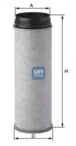 27.616.00 UFI Фильтр добавочного воздуха