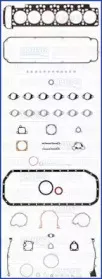 50066100 AJUSA Комплект прокладок, двигатель