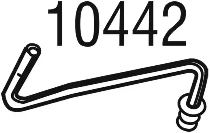 10442 WALKER Напорный трубопровод, датчик давления (саж./частичн.фильтр)